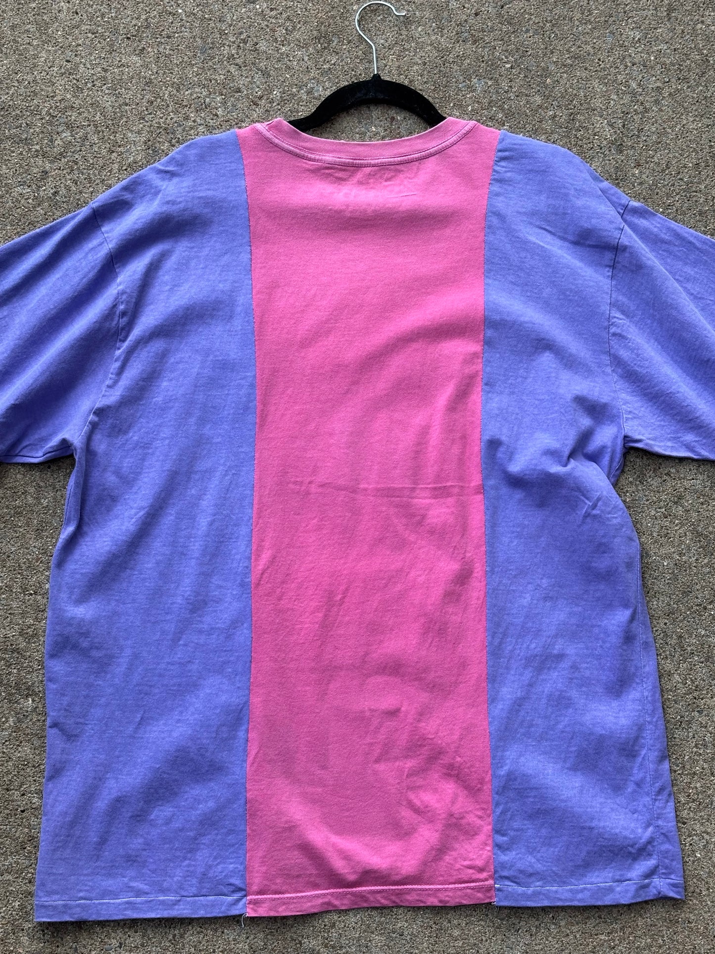 Rerun Tee - Colorblocked Purple/Pink (XL)