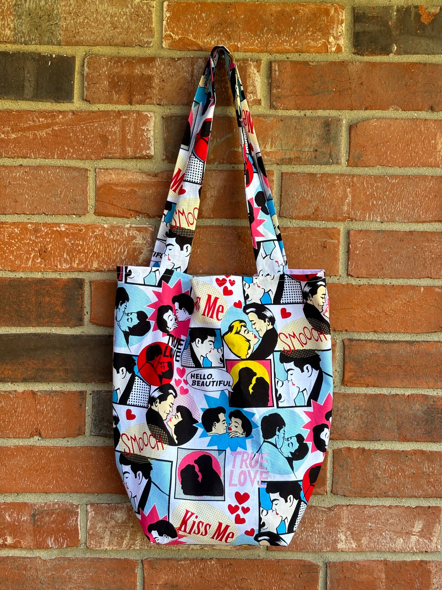 Comic Kisses Tote