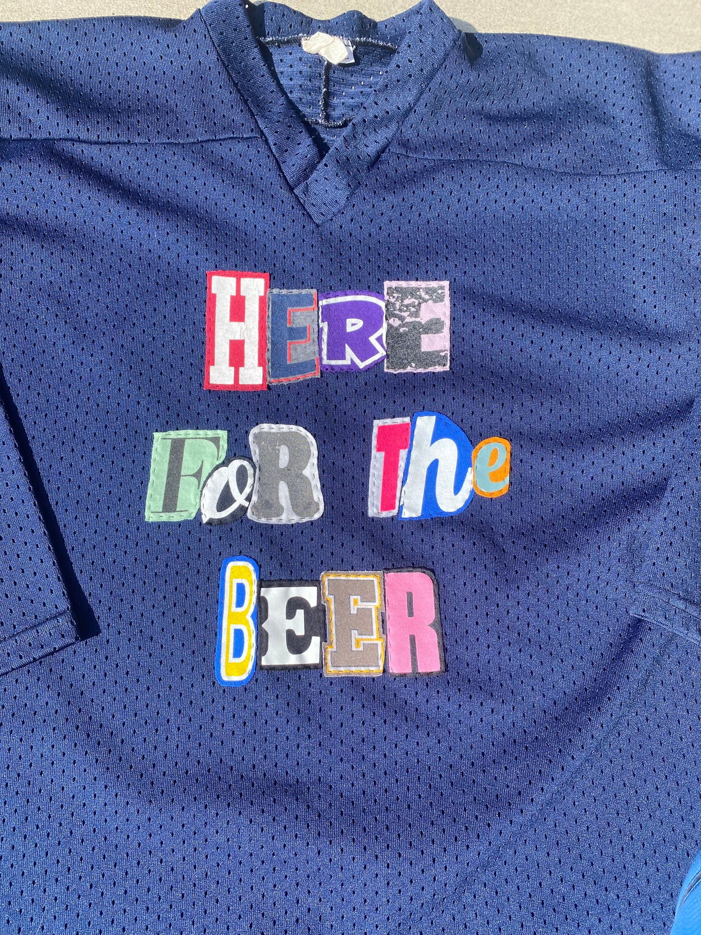 Here For The Beer Jersey - Navy (XL)