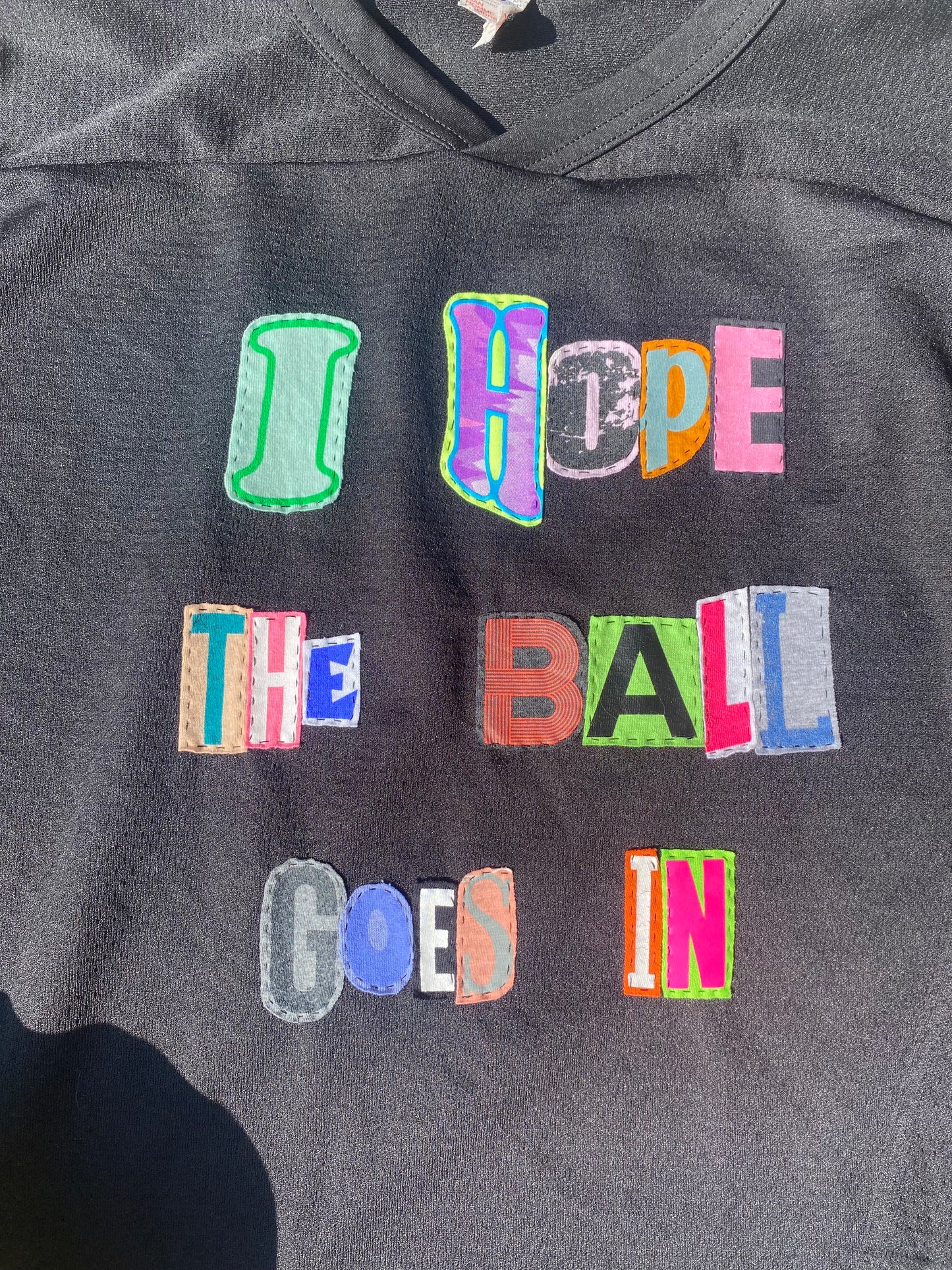 I Hope The Ball Goes In Jersey - Black (XL)