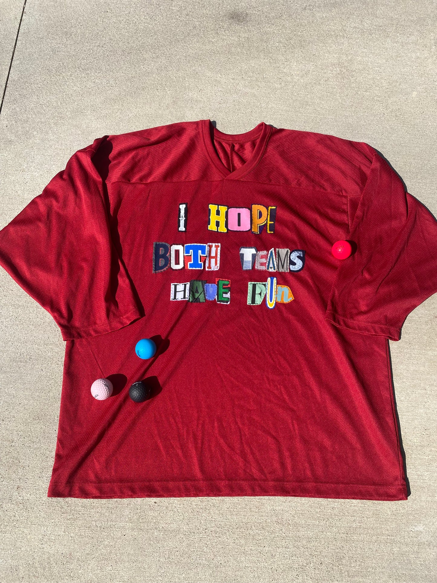 I Hope Both Teams Have Fun Jersey - Red (XL)