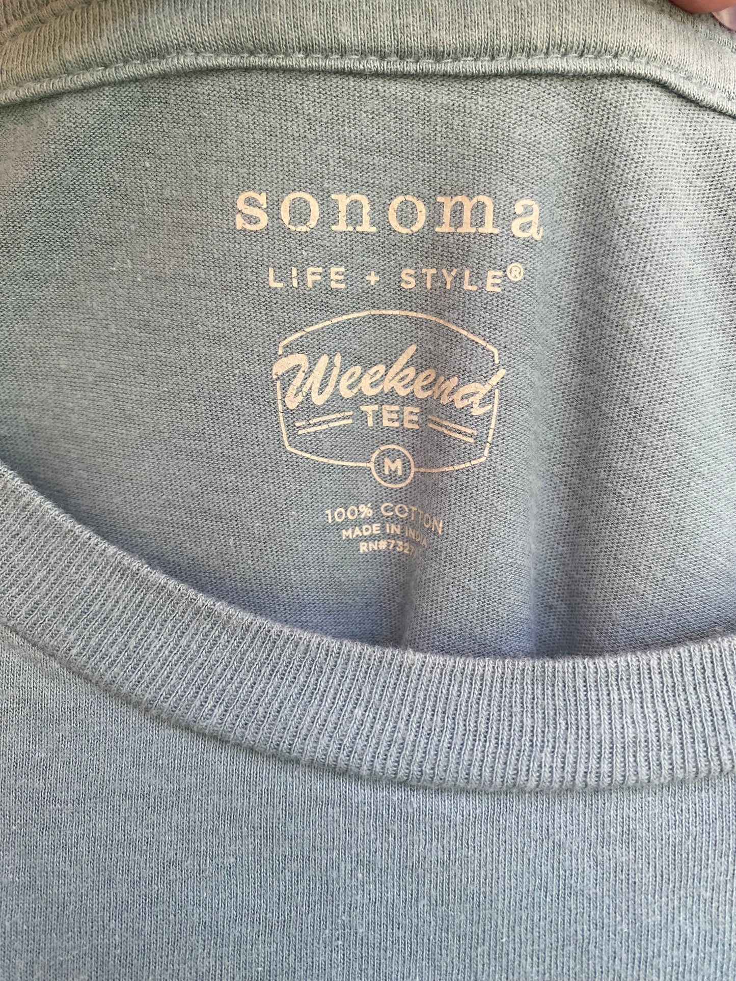 I Love This Stupid Band Tee - Blue/Grey (M)