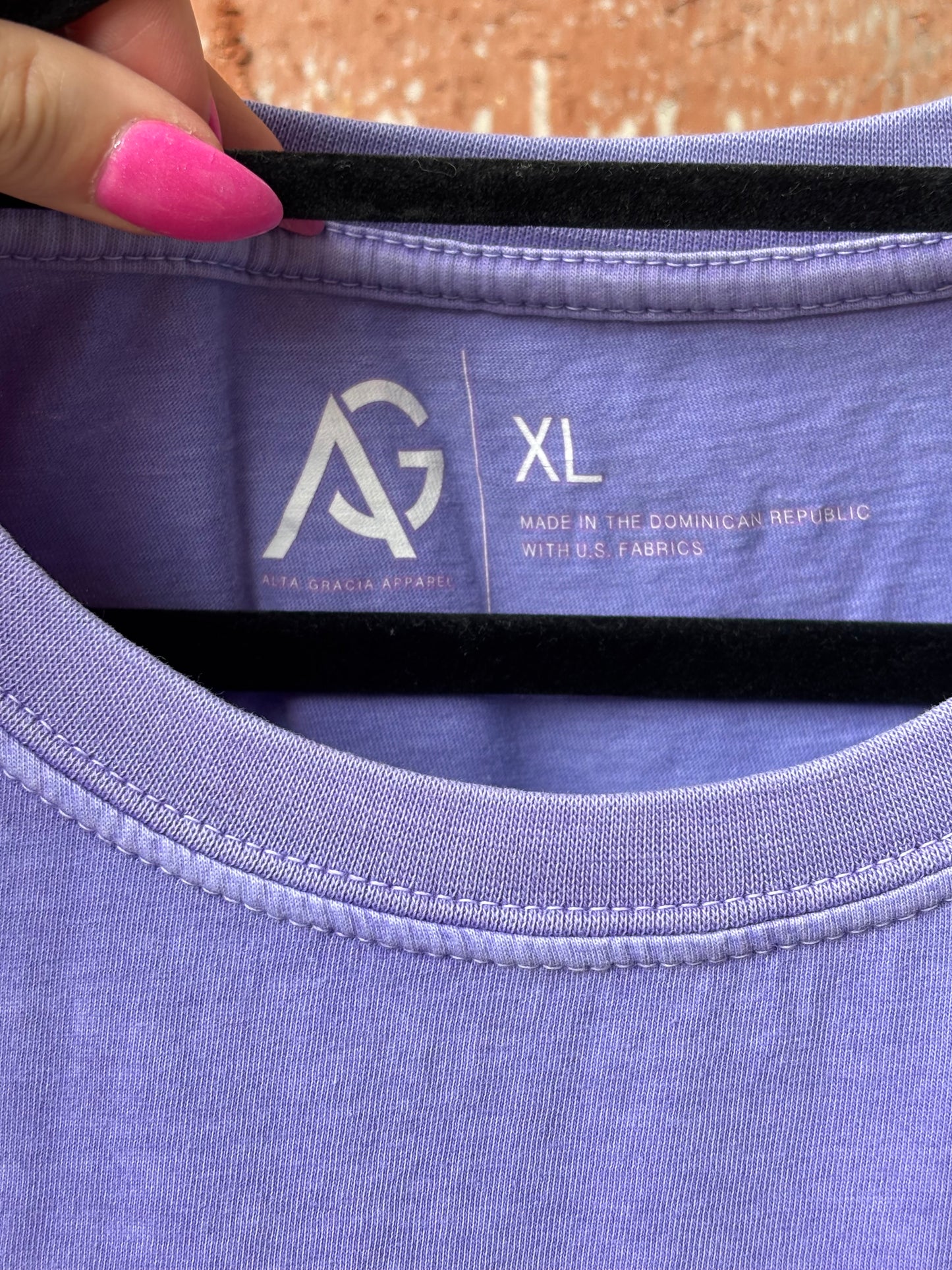 Are You Impressed? Tee - Colorblocked Pink/Purple/Teal (L)