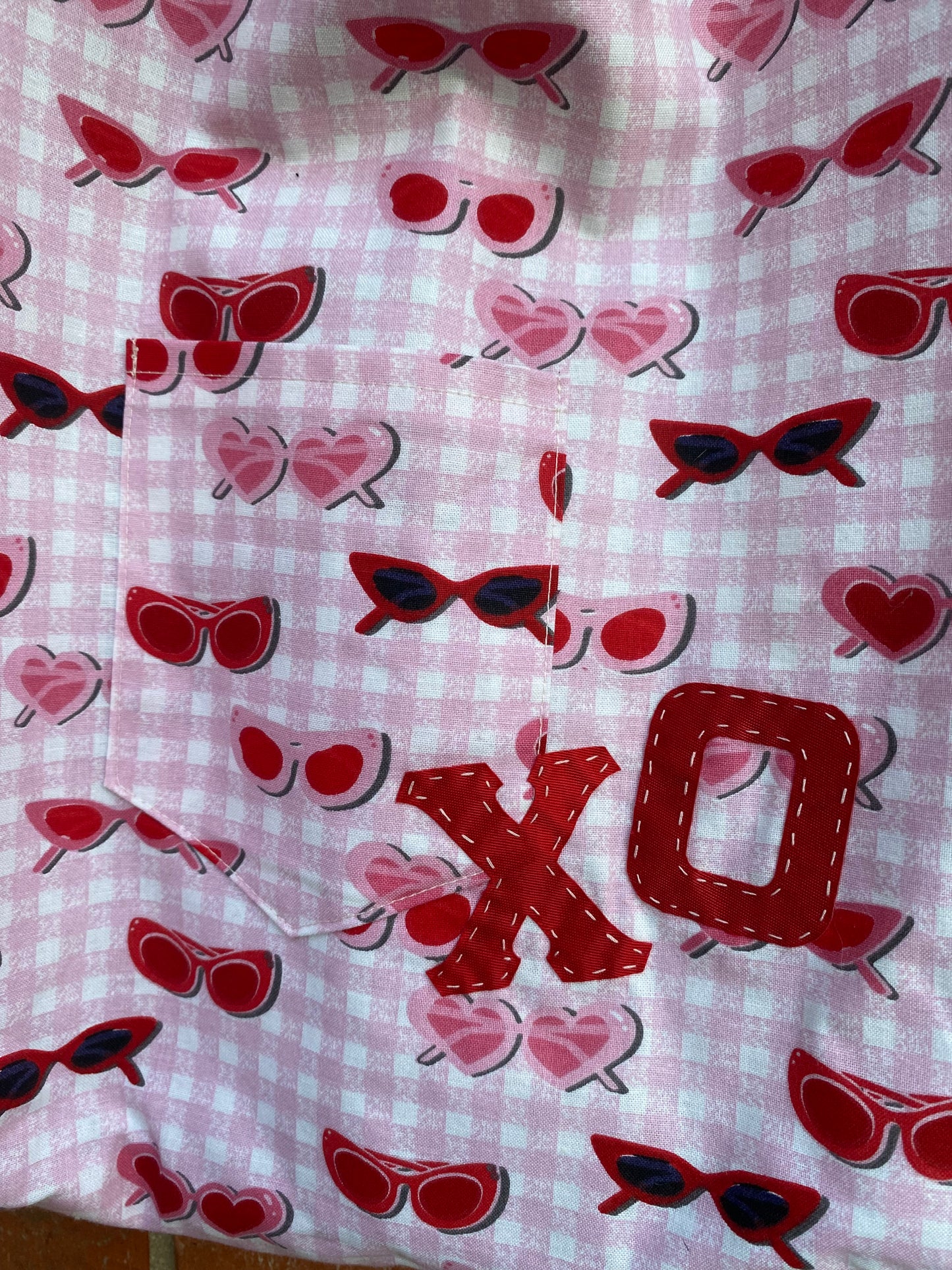 Gingham XO Reversible Tote