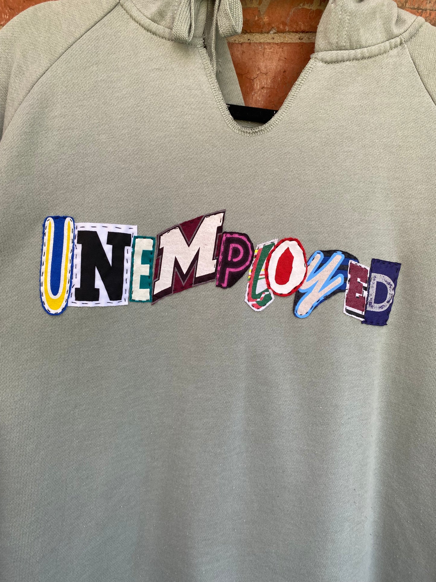 Unemployed Hoodie - Blue/Grey (L)