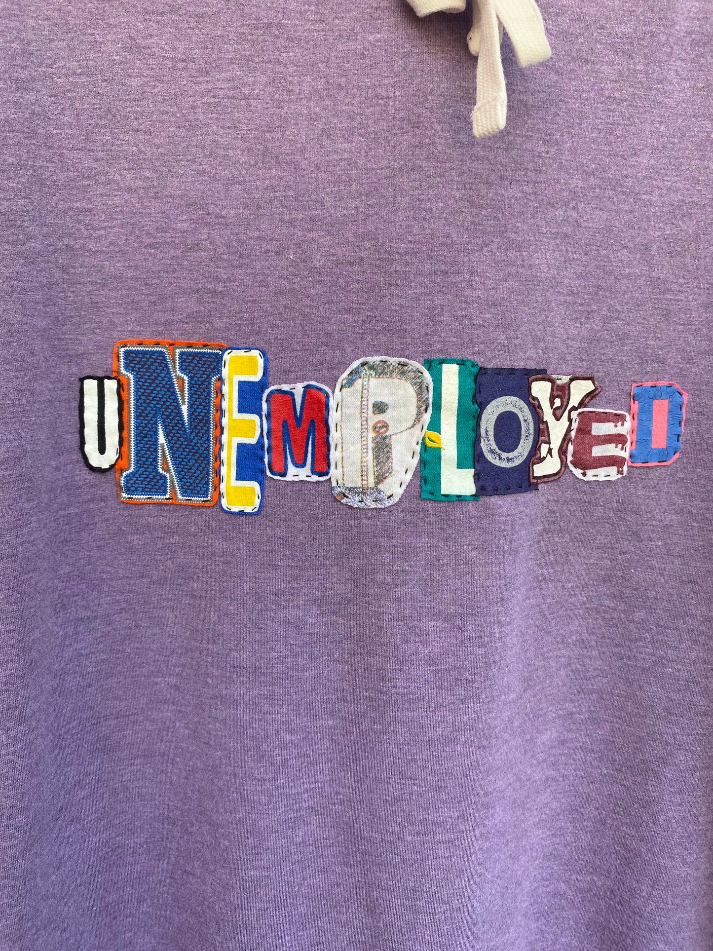 Unemployed Hoodie - Purple (L)