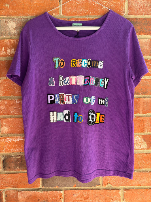 Butterfly Tee - (Purple L)
