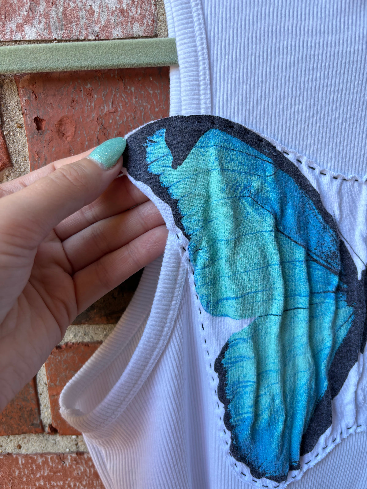 Butterfly Tank - (White L)