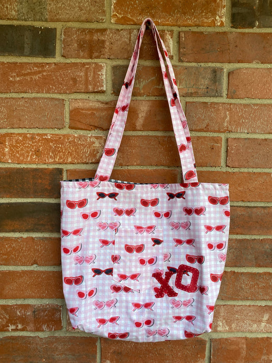 Gingham XO Reversible Tote