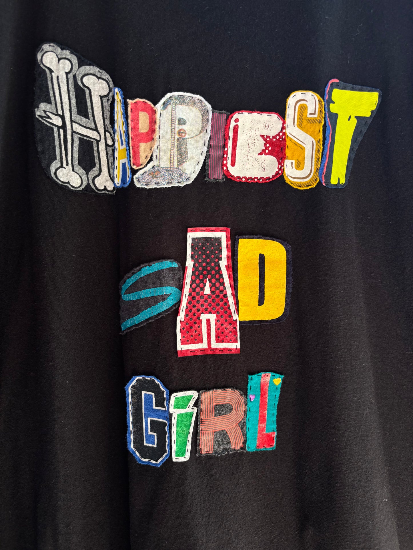 Happiest Sad Girl Tee - (Black XL)