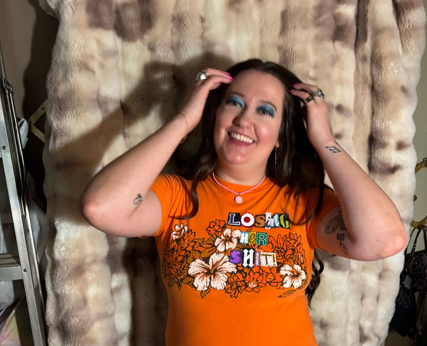Losing Her Shit Tee - (Orange L)