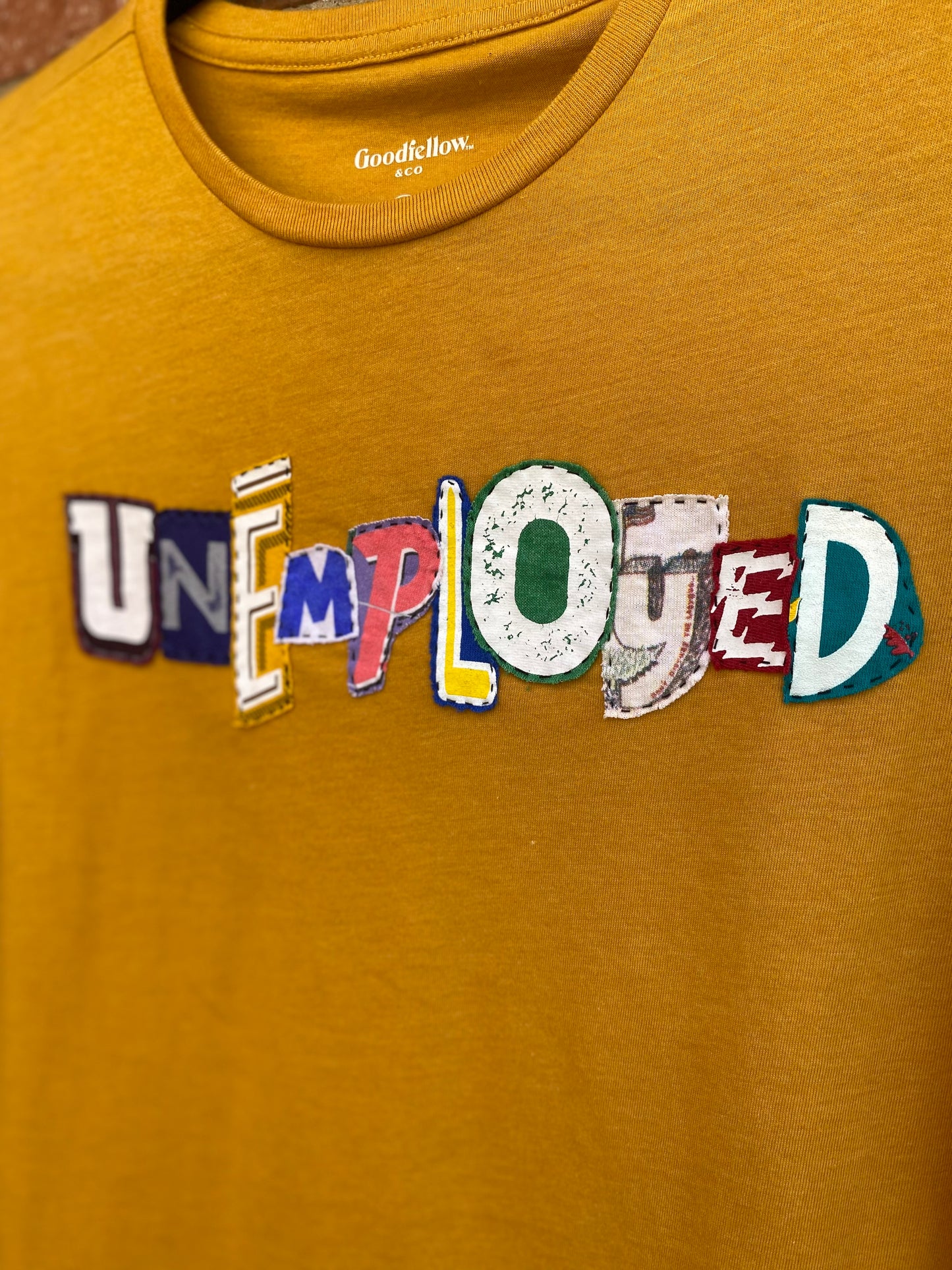 Unemployed Tee - Mustard (S)