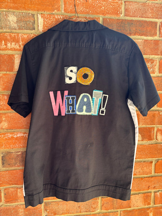 So What?! Bowling Tee - (Black/White M)