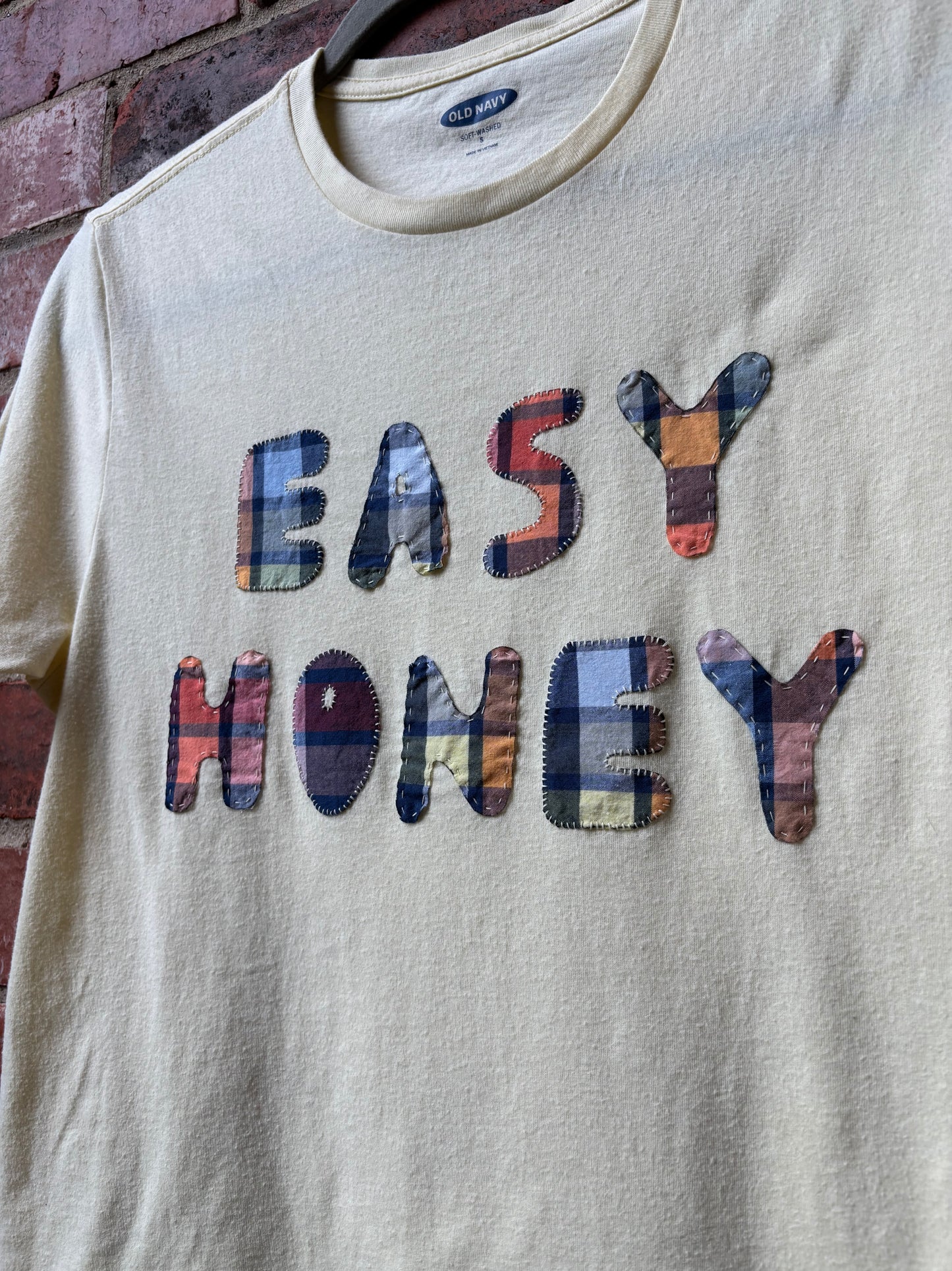Easy Honey Plaid Tee - (Yellow S)
