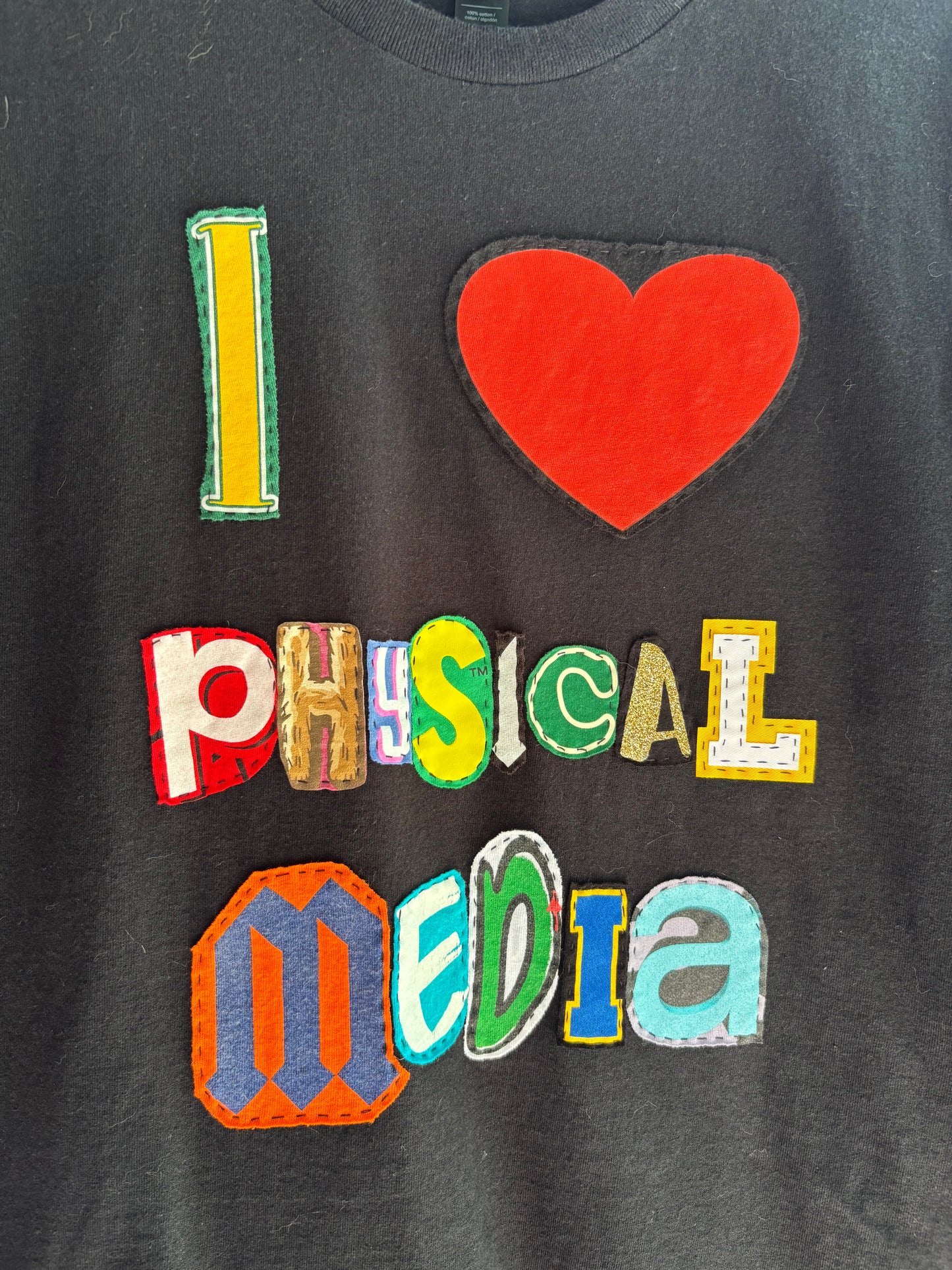 Physical Media Lover Tee - (Black L)