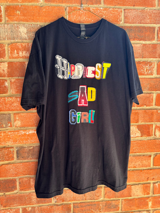 Happiest Sad Girl Tee - (Black XL)