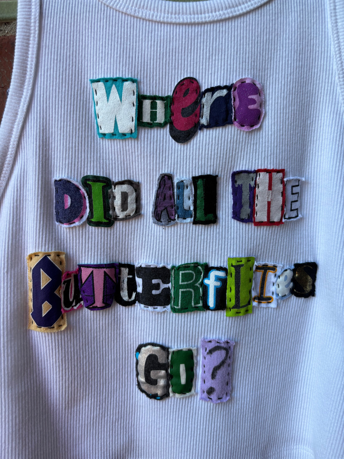 Butterfly Tank - (White L)