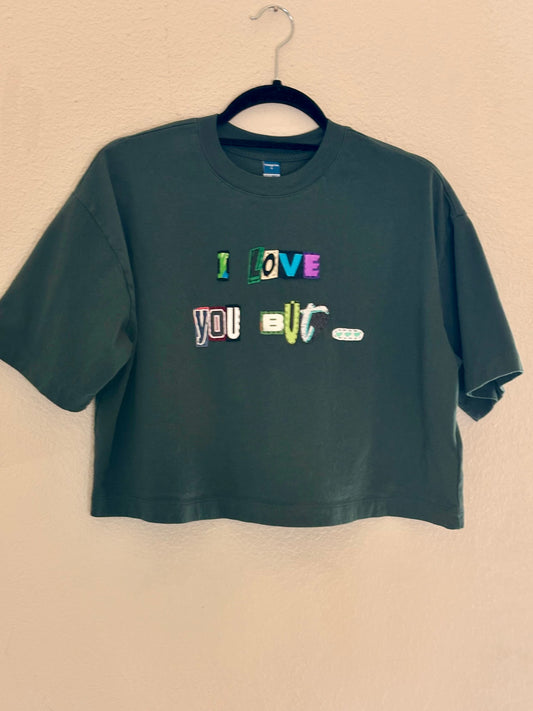 Laryssa Custom - (Dark Green Crop S)