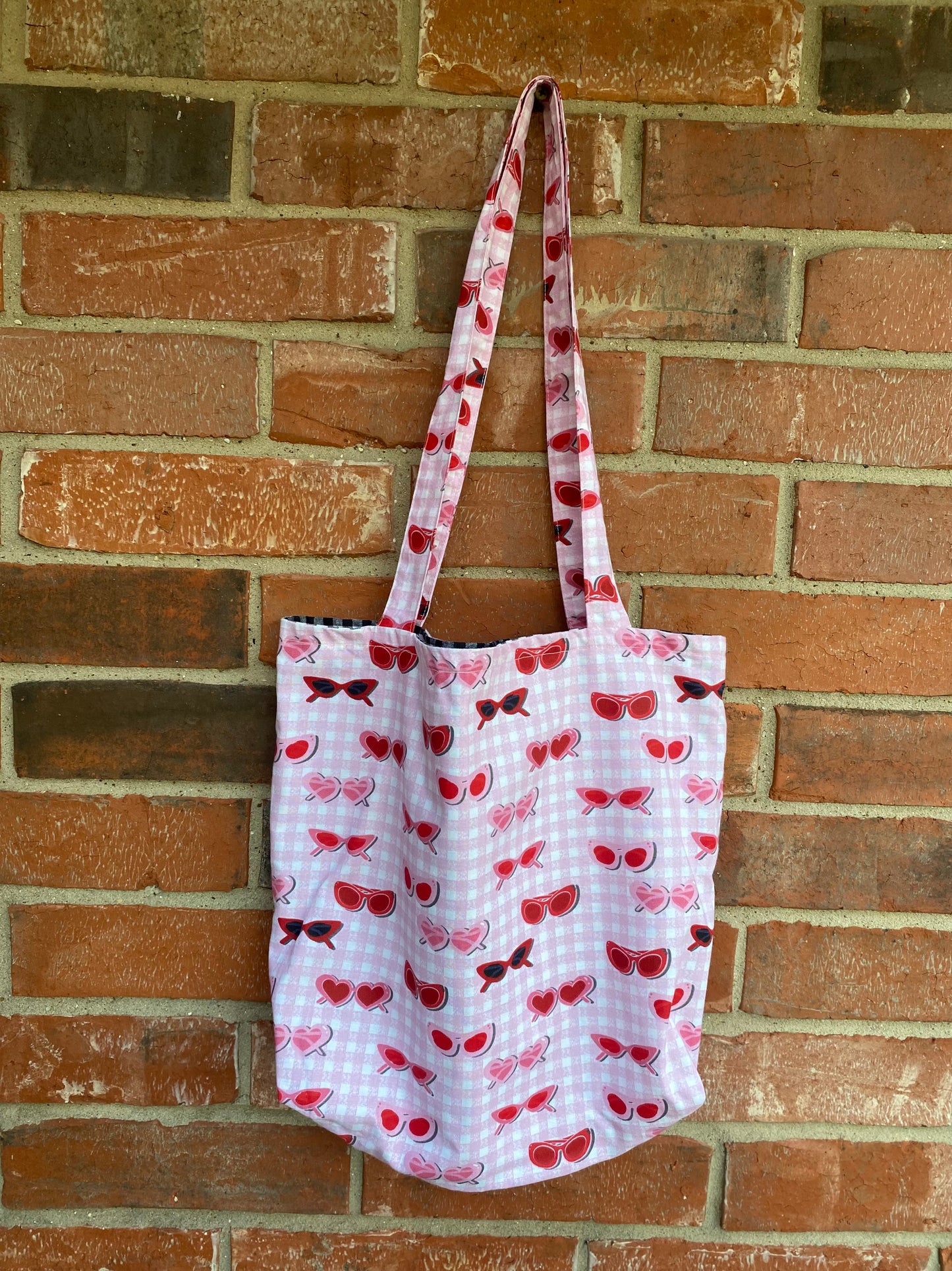 Gingham XO Reversible Tote