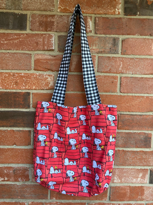 Snoopy Doghouse Reversible Tote