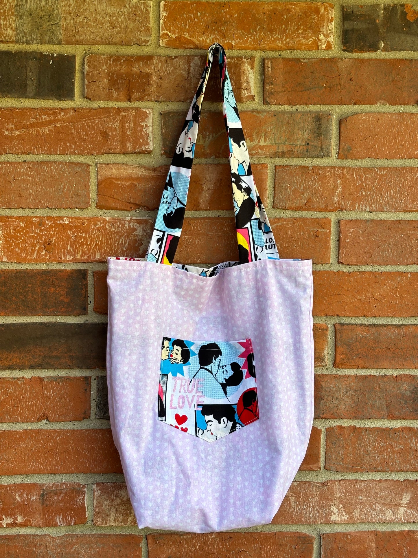 Comic Kisses Tote