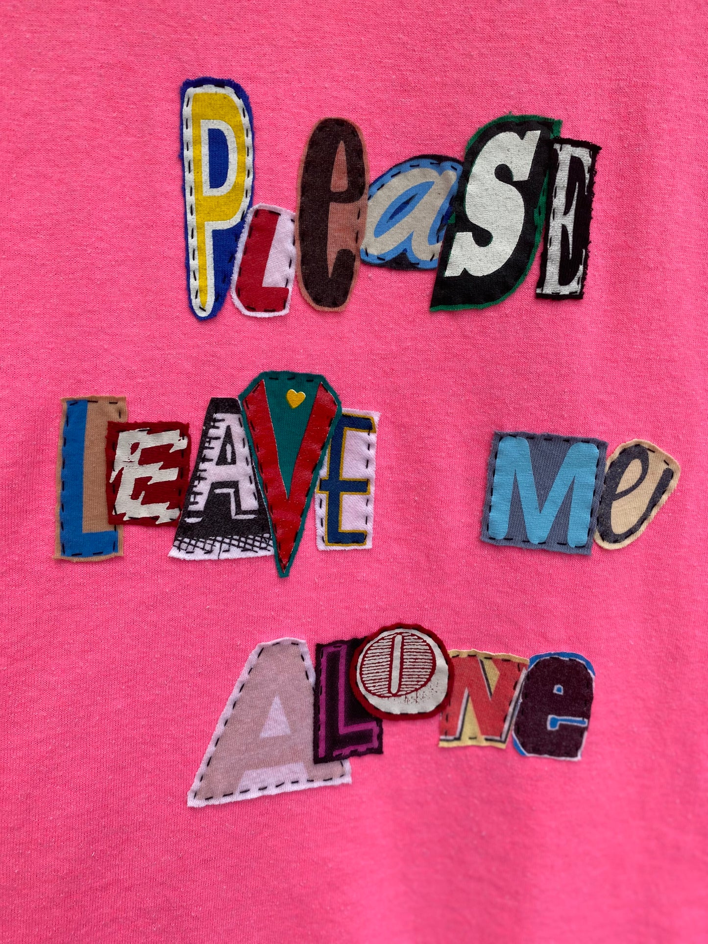 Please Leave Me Alone Tee - Pink (L)