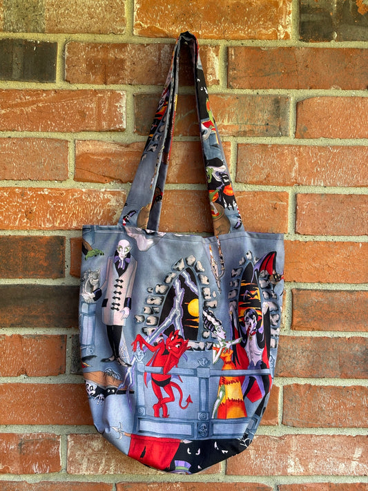 Vintage Halloween Character Tote