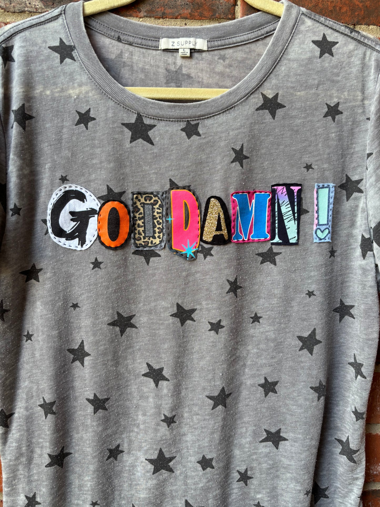 GODDAMN ! Tee - (Grey L)