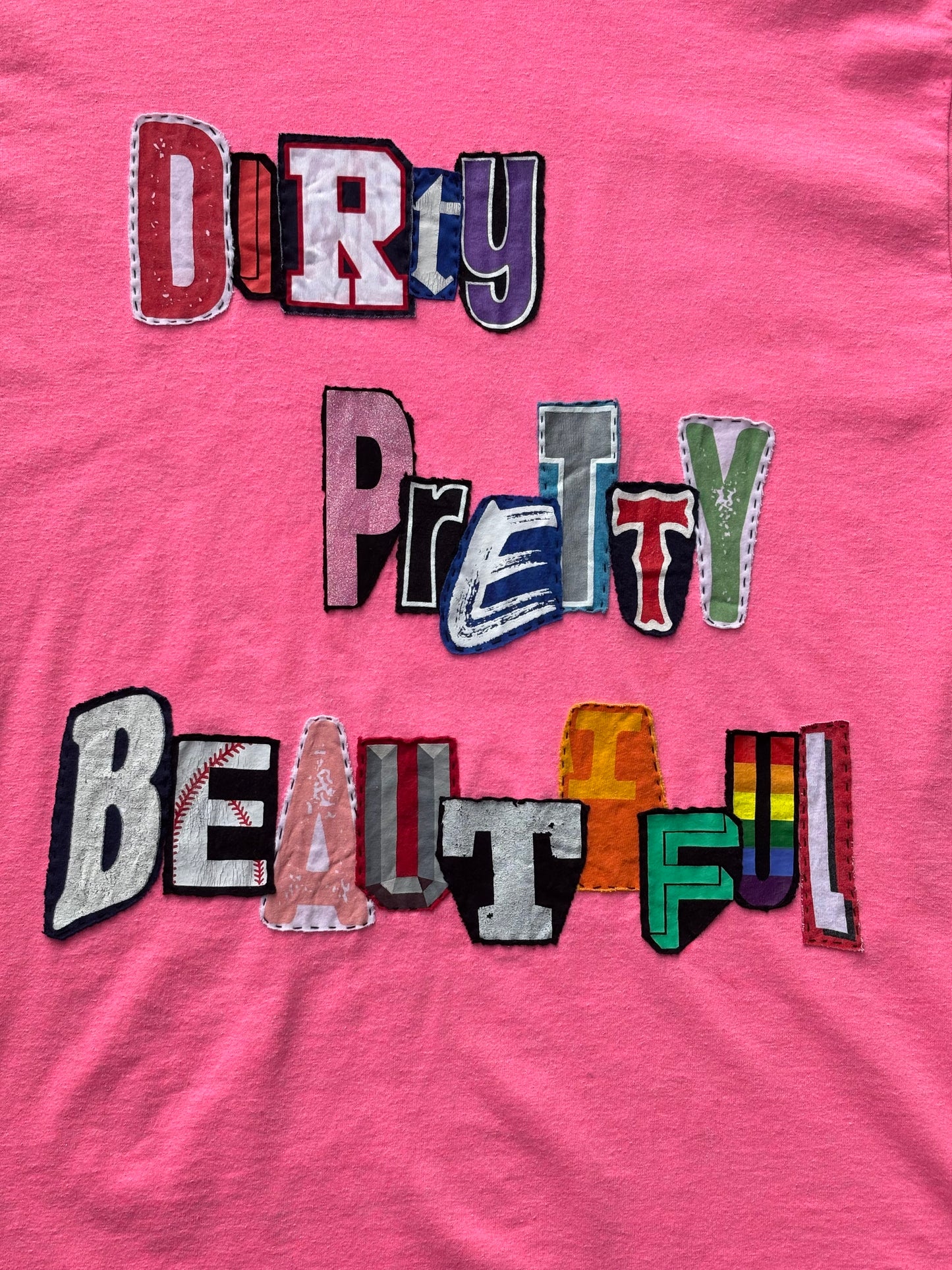 Dirty Pretty Beautiful Tee - Hot Pink (L)