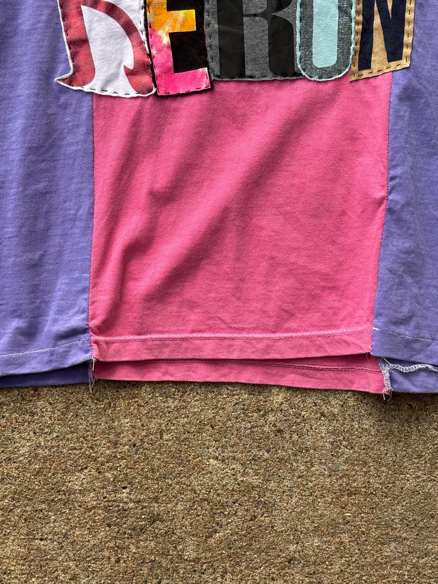Rerun Tee - Colorblocked Purple/Pink (XL)