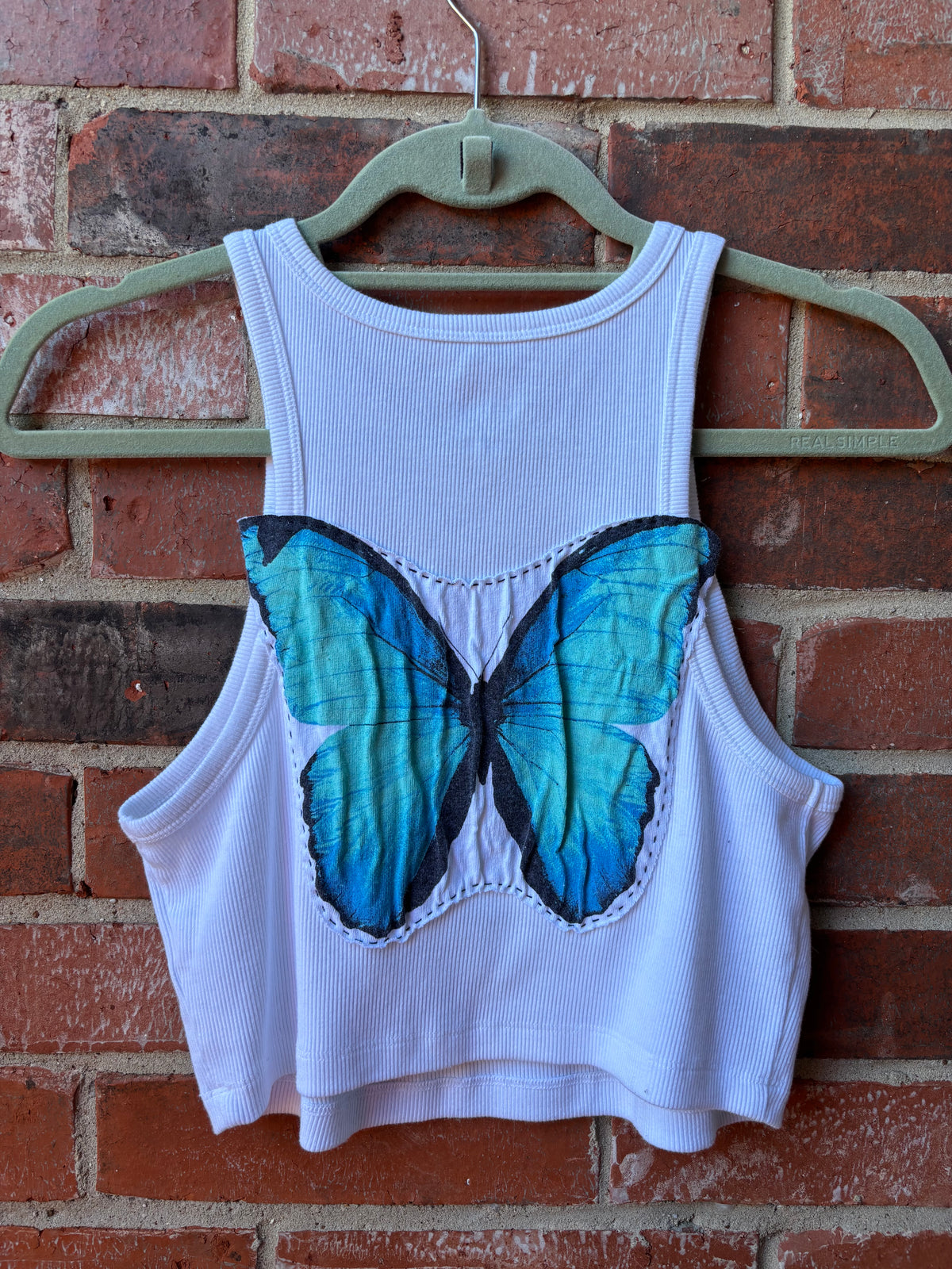 Butterfly Tank - (White L)
