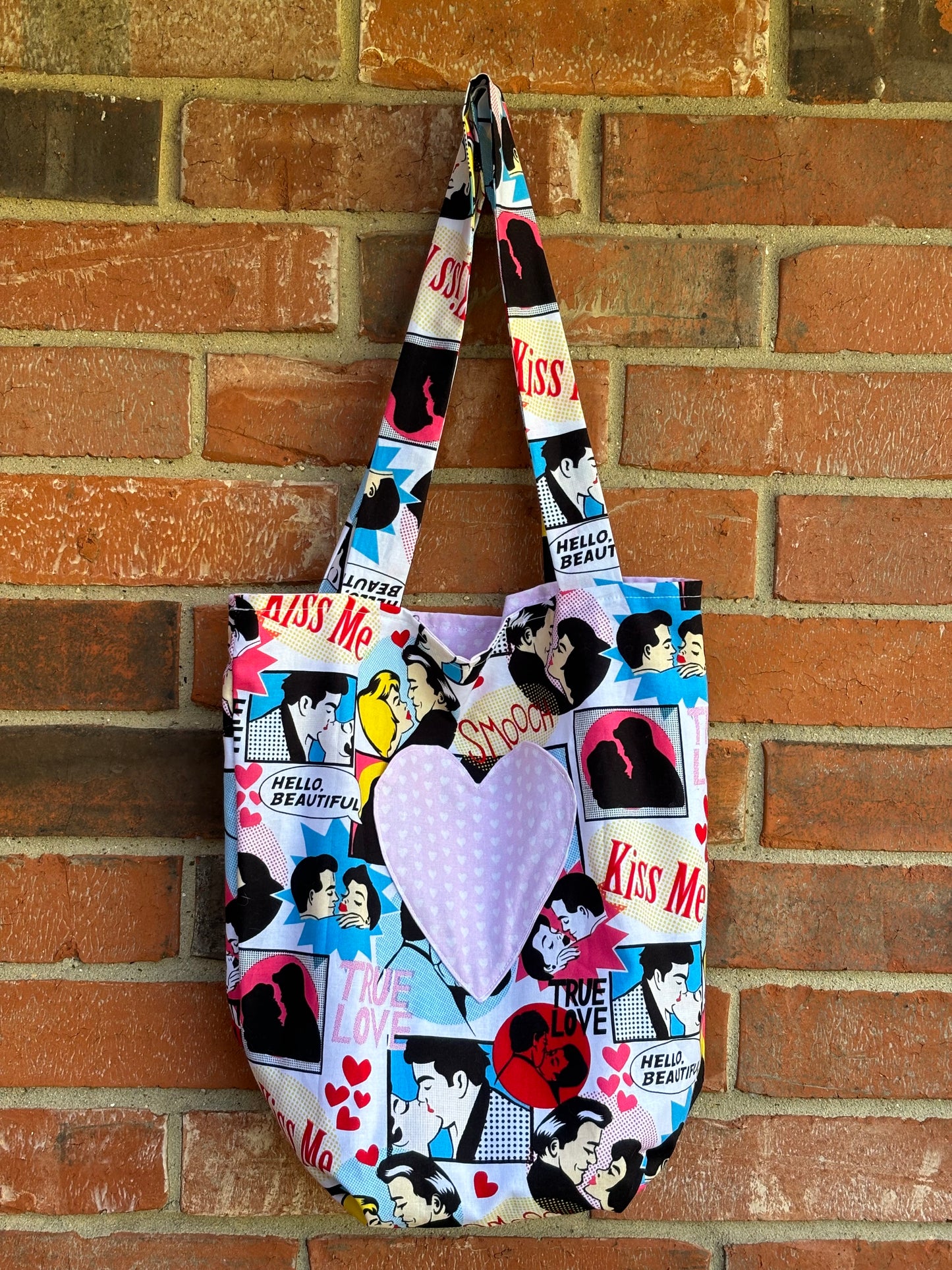 Comic Kisses Tote