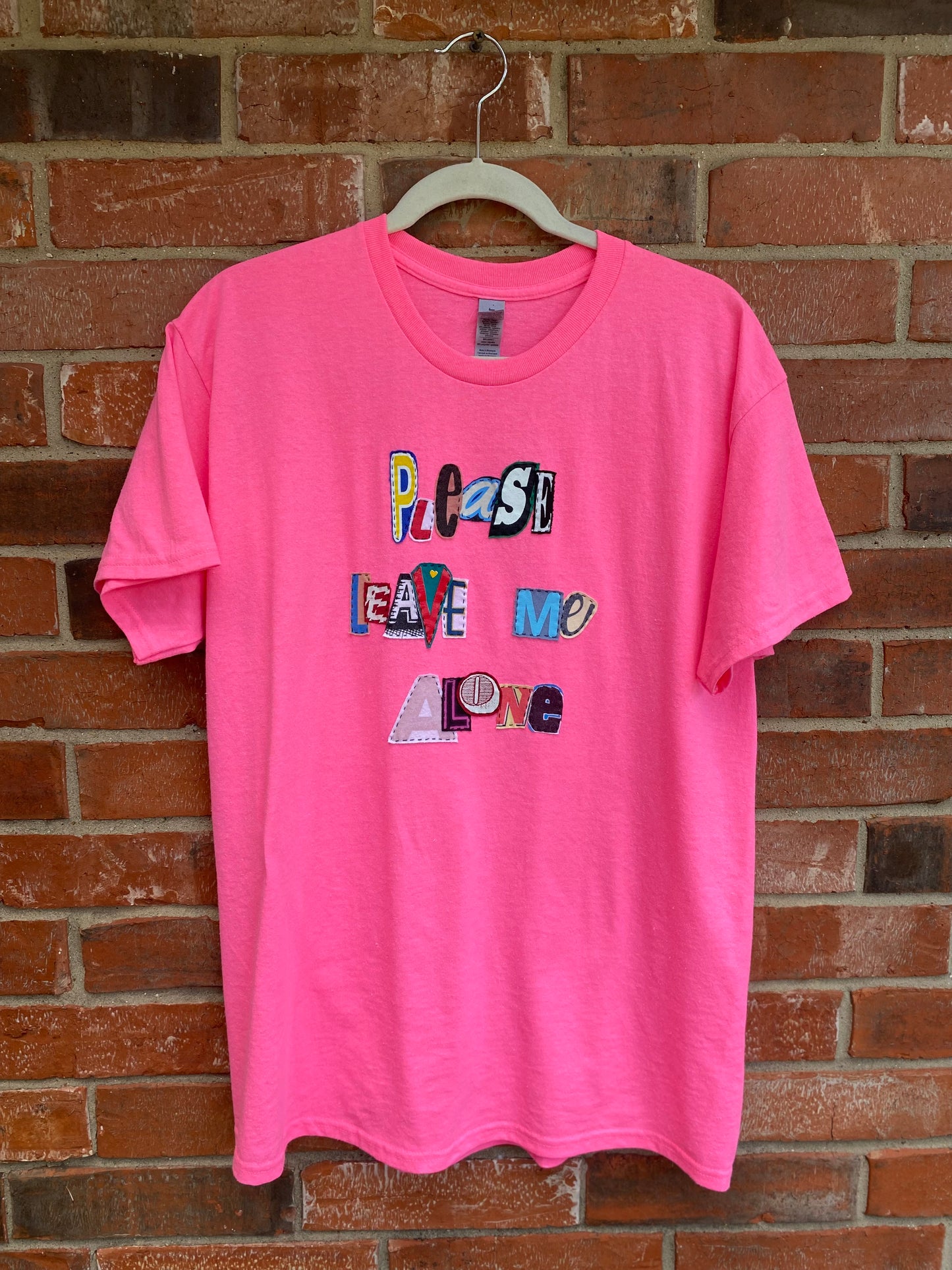 Please Leave Me Alone Tee - Pink (L)