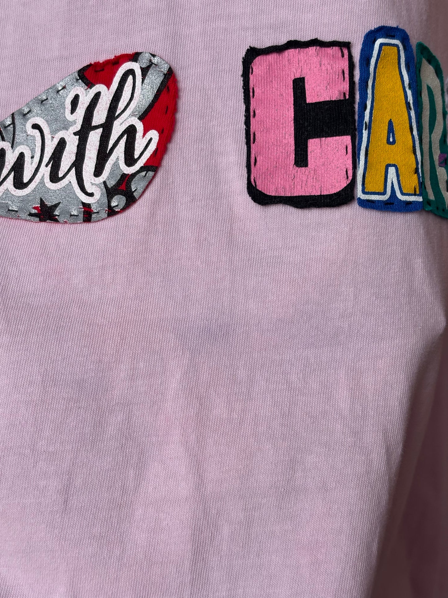 Don't Handle Me With Care Tee - Light Pink (XL)