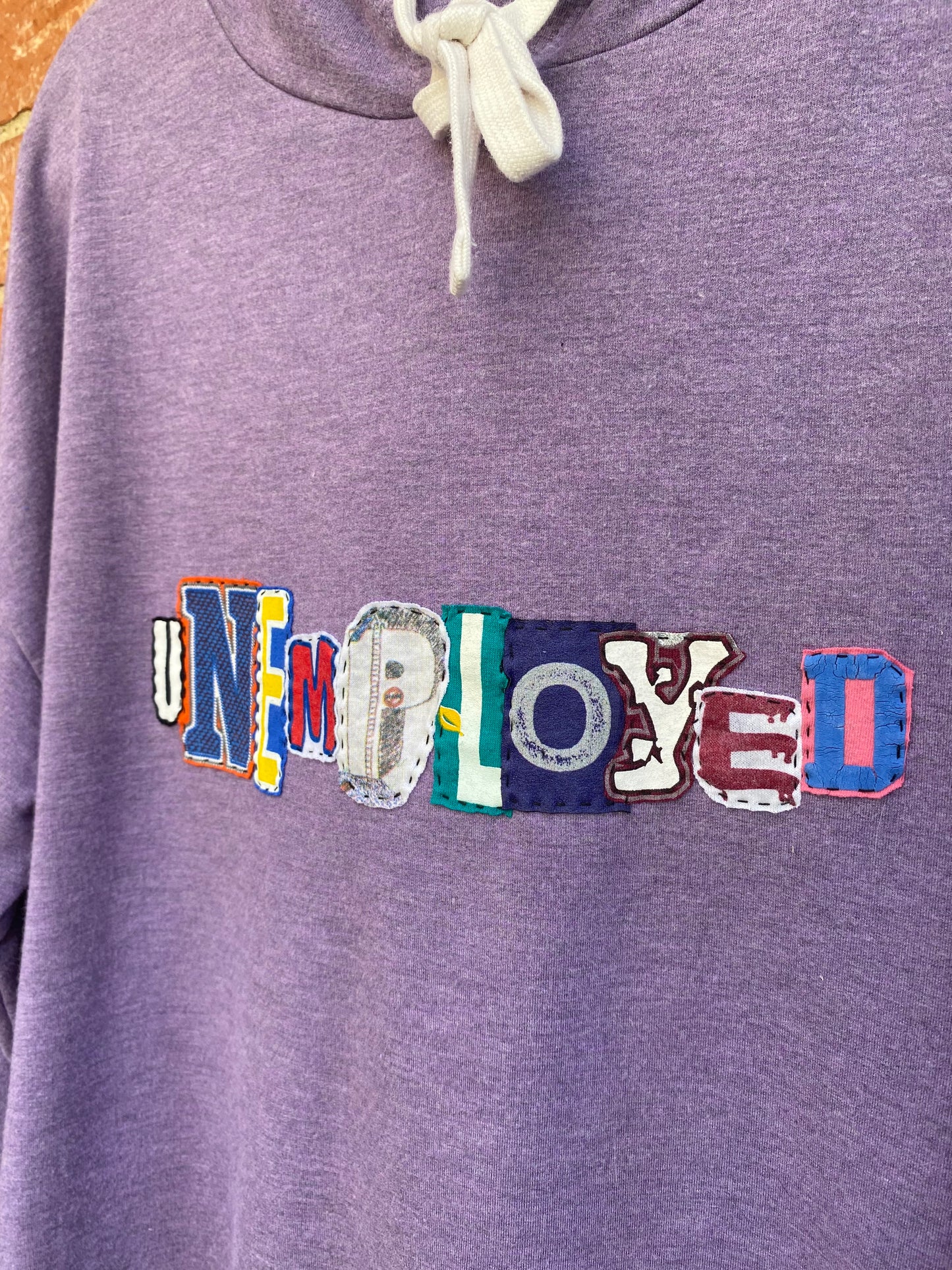 Unemployed Hoodie - Purple (L)