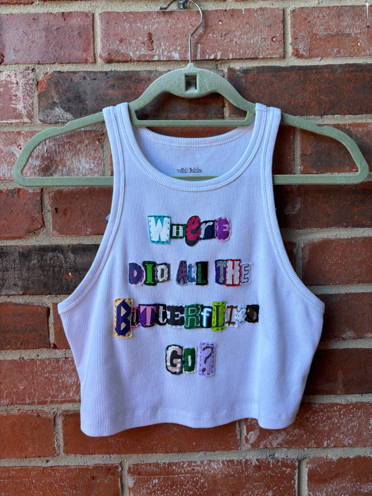 Butterfly Tank - (White L)