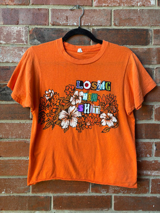 Losing Her Shit Tee - (Orange L)