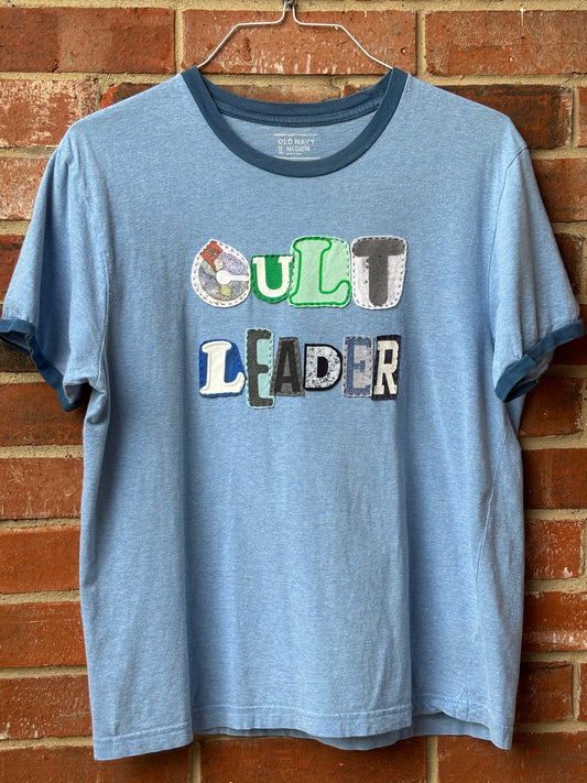 Cult Leader Ringer Tee - Vintage Blue (M)