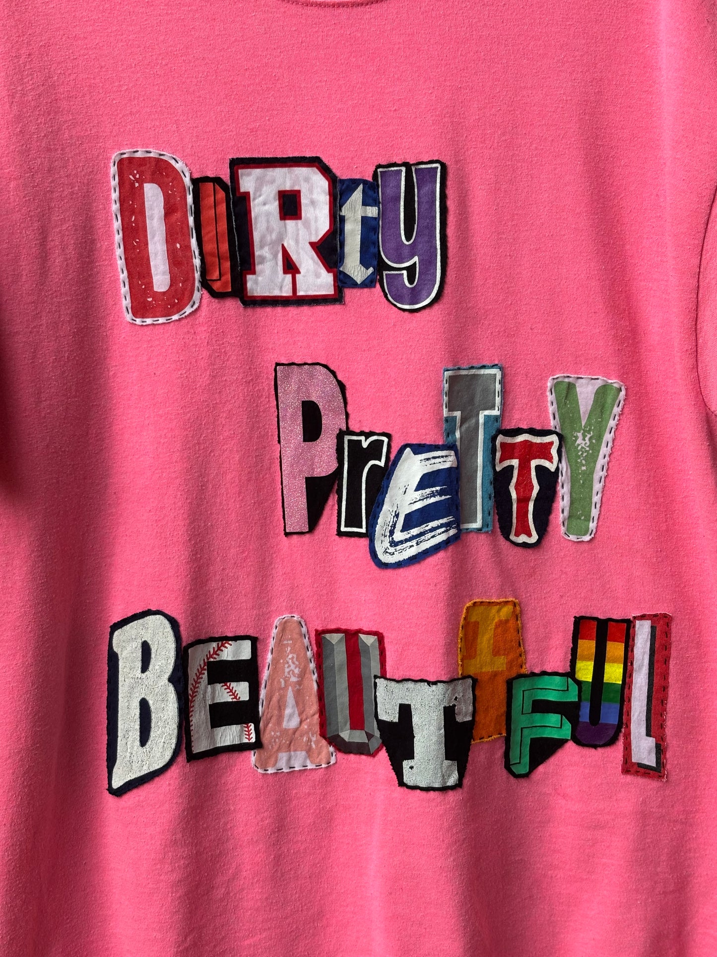 Dirty Pretty Beautiful Tee - Hot Pink (L)