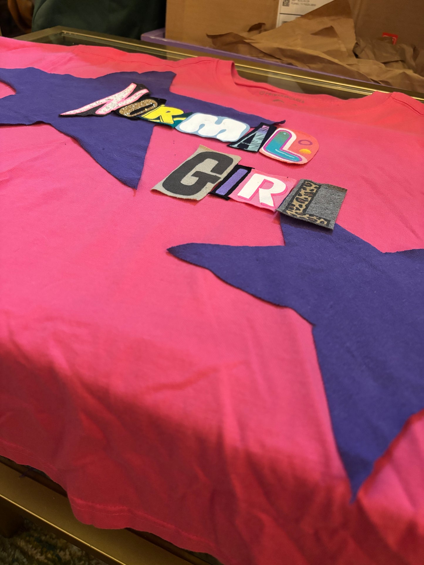 Normal Girl Tee - (Pink M)
