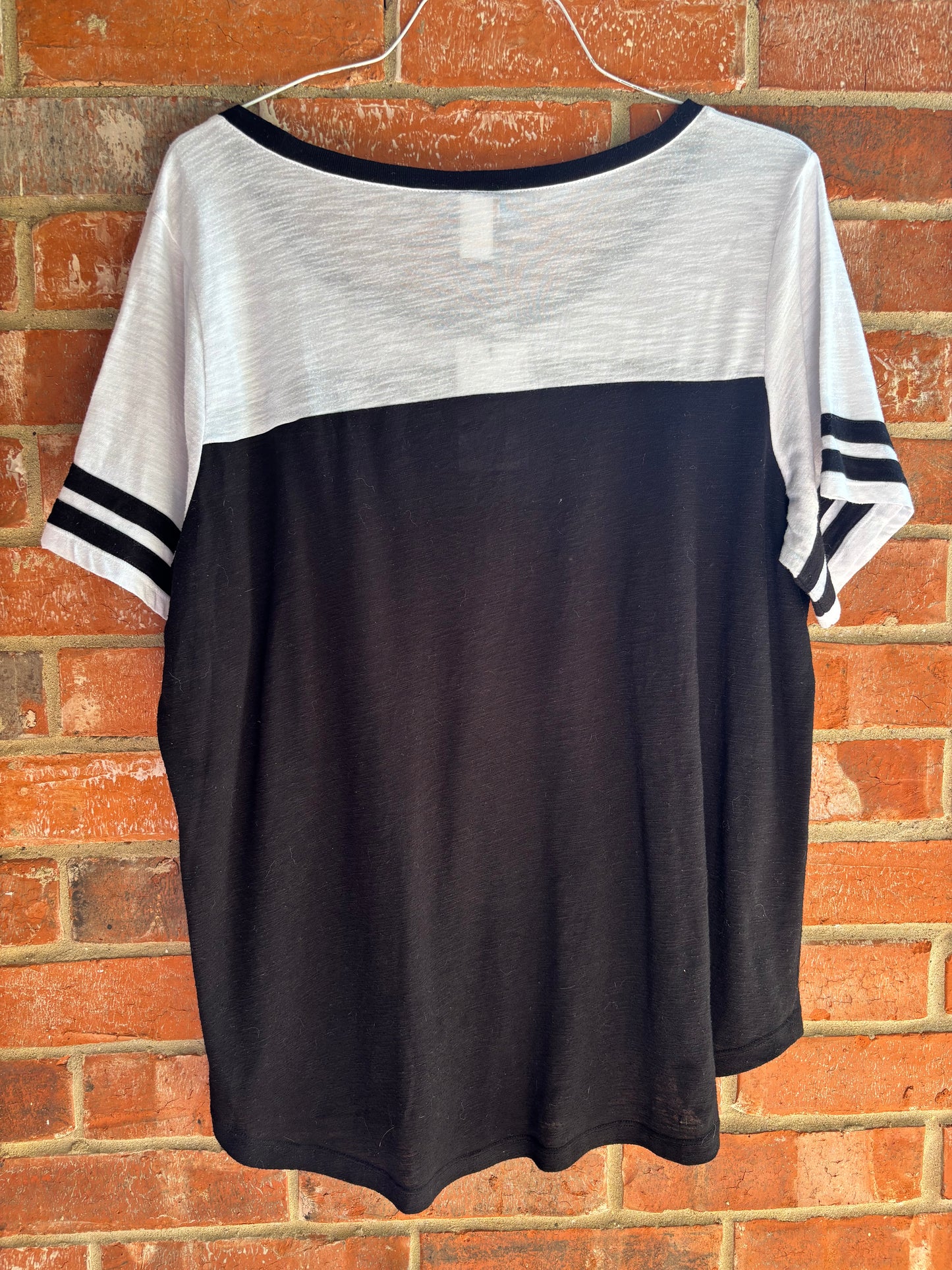 Adrenaline Sporty Tee - (Black/White Torrid size 3)