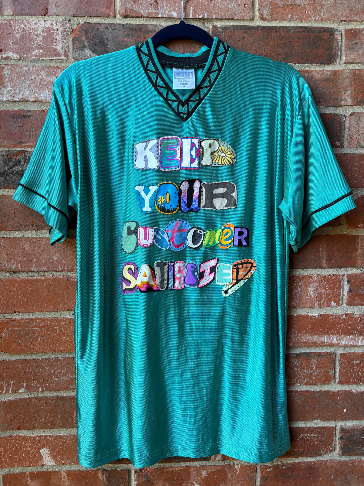 Satisfied Customer Tee - (Teal M)