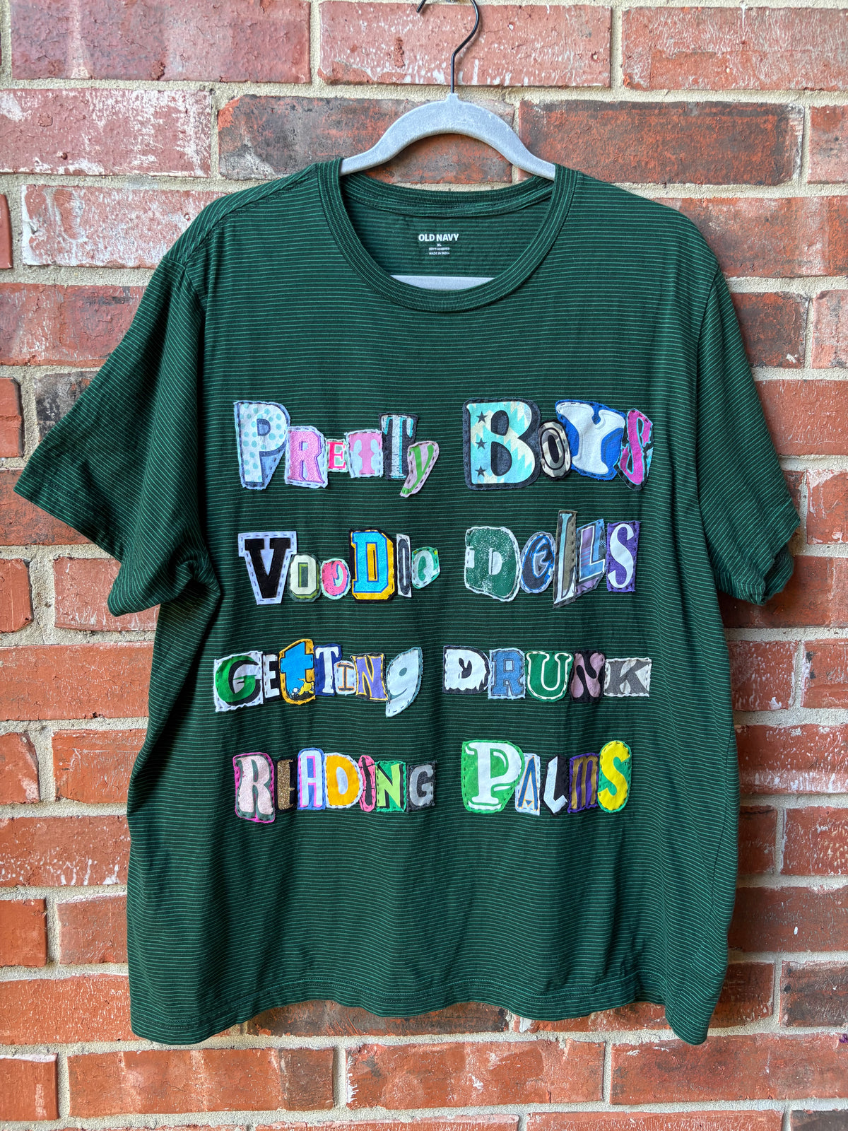 Palms Tee - (Green/Black Stripe XL)