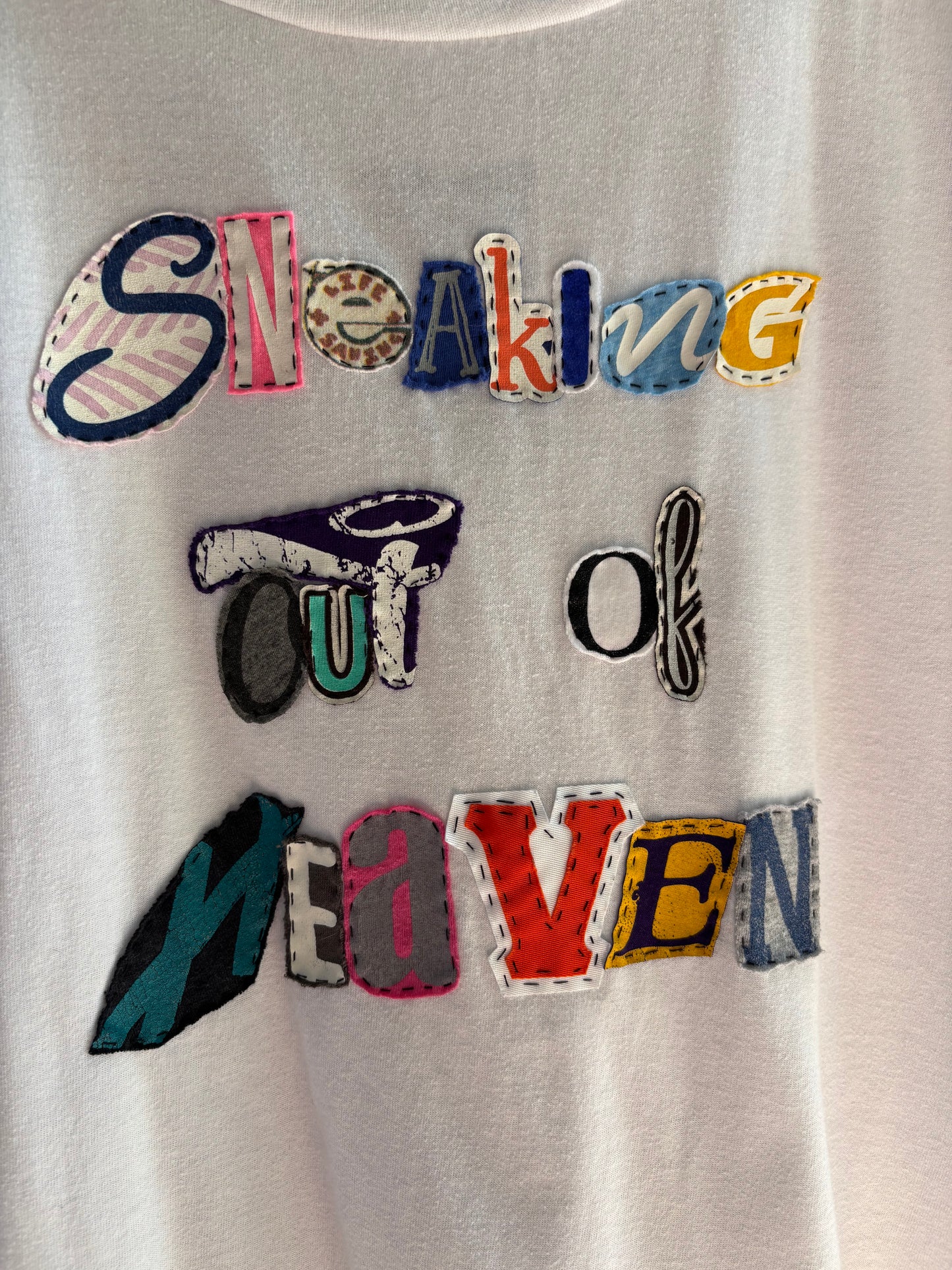 Sneaking Out Of Heaven Tee - (White XL)