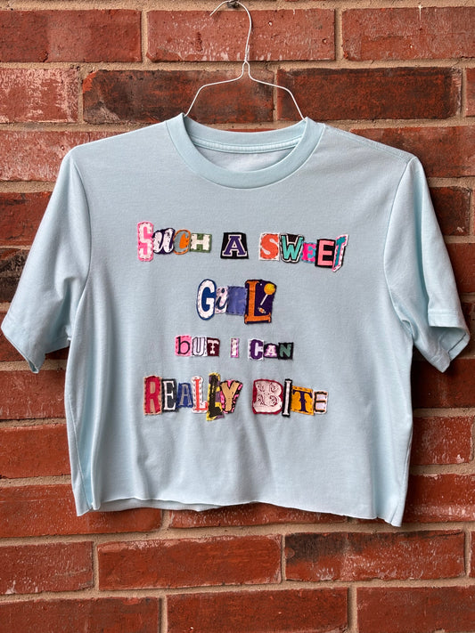 Sweet Girl Tee - Light Blue (M)