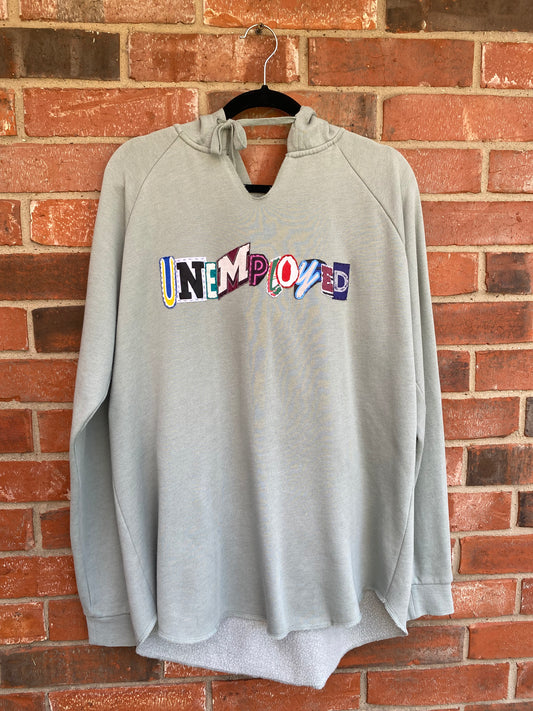 Unemployed Hoodie - Blue/Grey (L)