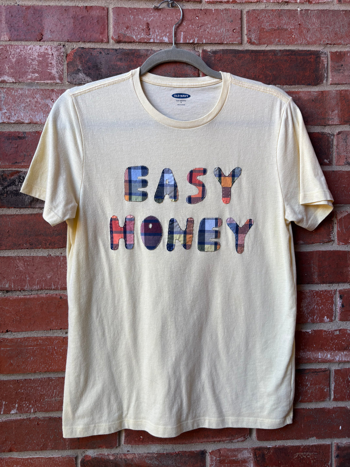 Easy Honey Plaid Tee - (Yellow S)