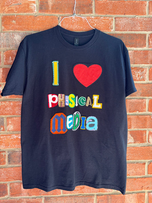 Physical Media Lover Tee - (Black L)