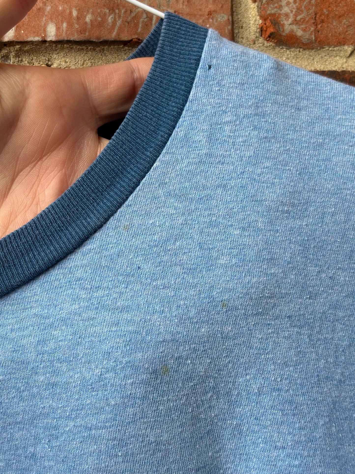 Cult Leader Ringer Tee - Vintage Blue (M)