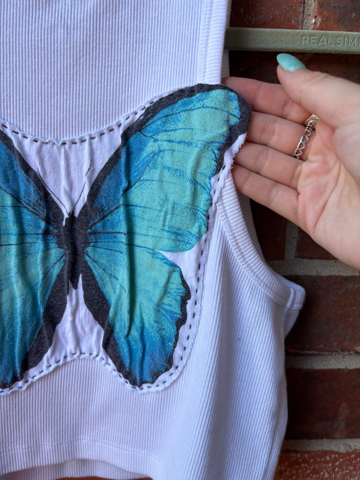 Butterfly Tank - (White L)